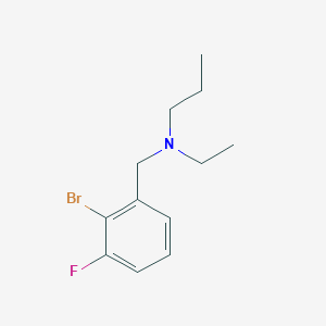 [(2-Bromo-3-fluorophenyl)methyl](ethyl)propylamine - 1505107-50-5
