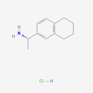(1S)-1-(5,6,7,8-tetrahydronaphthalen-2-yl)ethan-1-amine hydrochloride - 1461689-25-7