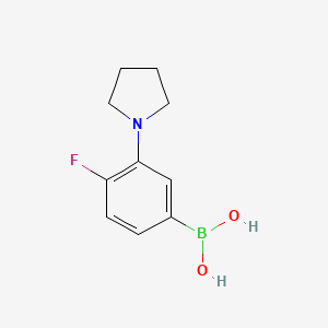 (4-Fluoro-3-(pyrrolidin-1-yl)phenyl)boronic acid - 1704073-15-3