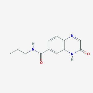 3-oxo-N-propyl-3,4-dihydroquinoxaline-6-carboxamide - 1638612-60-8