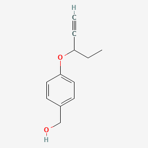 [4-(Pent-1-yn-3-yloxy)phenyl]methanol - 1803595-04-1