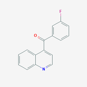 (3-Fluorophenyl)(quinolin-4-yl)methanone - 1706436-13-6