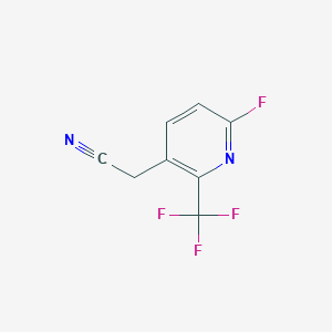 6-Fluoro-2-(trifluoromethyl)pyridine-3-acetonitrile - 1227514-04-6