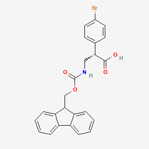 (S)-3-(9H-Fluoren-9-ylmethoxycarbonylamino)-2-(4-bromo-phenyl)-propionic acid - 1442114-43-3