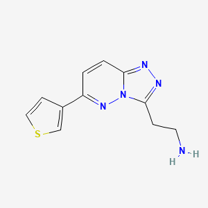 2-(6-(Thiophen-3-yl)-[1,2,4]triazolo[4,3-b]pyridazin-3-yl)ethan-1-amine - 1955547-97-3