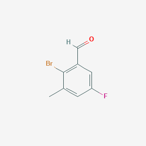 2-Bromo-5-fluoro-3-methylbenzaldehyde - 1799977-88-0