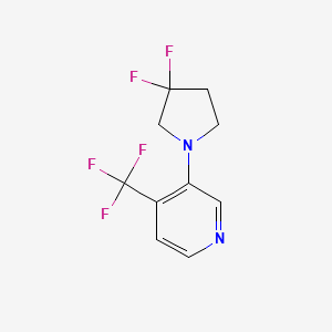 3-(3,3-Difluoropyrrolidin-1-yl)-4-(trifluoromethyl)pyridine - 1707358-19-7