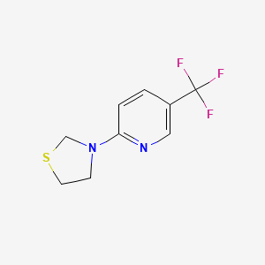 3-(5-(Trifluoromethyl)pyridin-2-yl)thiazolidine - 1707367-73-4