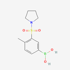 (4-Methyl-3-(pyrrolidin-1-ylsulfonyl)phenyl)boronic acid - 1704068-81-4