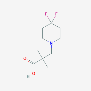 3-(4,4-Difluoropiperidin-1-yl)-2,2-dimethylpropionic acid - 1889794-96-0