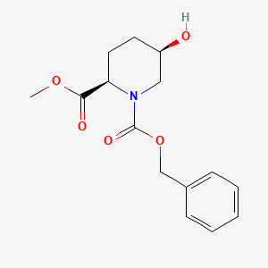 1-O-benzyl 2-O-methyl (2R,5R)-5-hydroxypiperidine-1,2-dicarboxylate - 797801-68-4