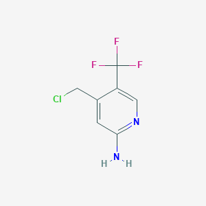 2-Amino-4-chloromethyl-5-(trifluoromethyl)pyridine - 1227602-24-5