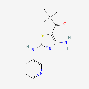 1-[4-Amino-2-(pyridin-3-ylamino)-1,3-thiazol-5-yl]-2,2-dimethylpropan-1-one - 1042734-86-0