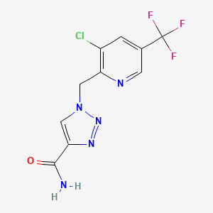 1-((3-chloro-5-(trifluoromethyl)pyridin-2-yl)methyl)-1H-1,2,3-triazole-4-carboxamide - 1823188-06-2