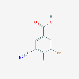 3-Bromo-5-cyano-4-fluorobenzoic acid - 1805484-35-8