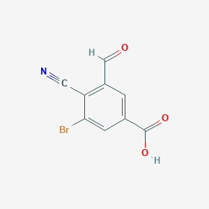 3-Bromo-4-cyano-5-formylbenzoic acid - 1805015-94-4