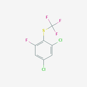 1,5-Dichloro-3-fluoro-2-(trifluoromethylthio)benzene - 1806281-50-4