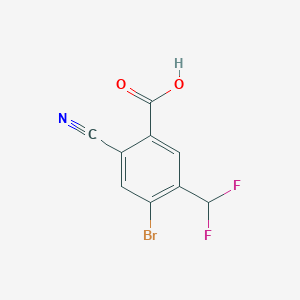 4-Bromo-2-cyano-5-(difluoromethyl)benzoic acid - 1807073-34-2