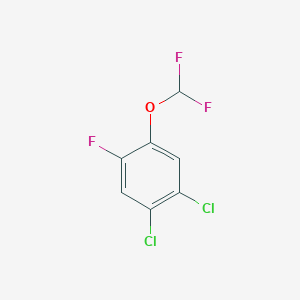 1,2-Dichloro-4-difluoromethoxy-5-fluorobenzene - 1803714-46-6