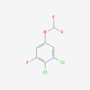 1,2-Dichloro-5-difluoromethoxy-3-fluorobenzene - 1806353-47-8