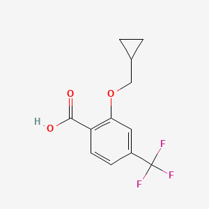 2-(Cyclopropylmethoxy)-4-(trifluoromethyl)benzoic acid - 1369775-79-0