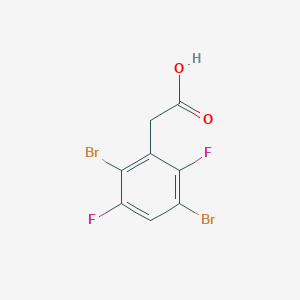 2,5-Dibromo-3,6-difluorophenylacetic acid - 1804414-32-1
