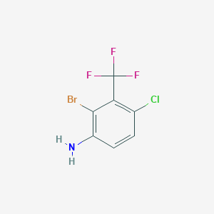 2-Bromo-4-chloro-3-(trifluoromethyl)aniline - 1805410-82-5