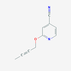 2-(but-2-yn-1-yloxy)pyridine-4-carbonitrile - 1935476-25-7