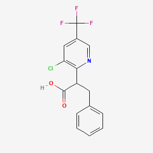 2-[3-Chloro-5-(trifluoromethyl)-2-pyridyl]-3-phenylpropanoic acid - 1987008-07-0