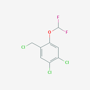 4,5-Dichloro-2-(difluoromethoxy)benzyl chloride - 1803790-27-3