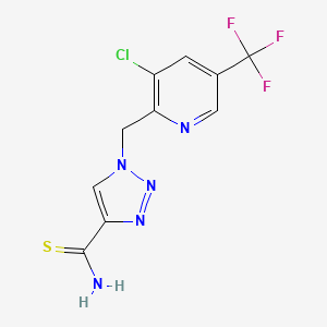1-((3-chloro-5-(trifluoromethyl)pyridin-2-yl)methyl)-1H-1,2,3-triazole-4-carbothioamide - 1823188-07-3