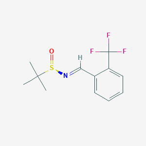 (R)-2-Methyl-N-(2-(trifluoromethyl)-benzylidene)propane-2-sulfinamide - 1415337-87-9