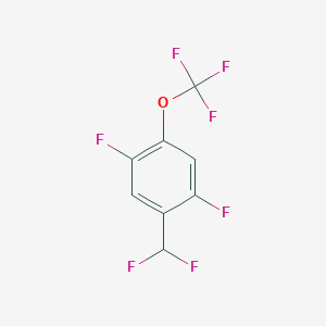 2,5-Difluoro-4-(trifluoromethoxy)benzodifluoride - 1803828-40-1