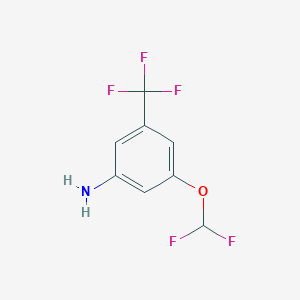 3-Difluoromethoxy-5-(trifluoromethyl)aniline - 1806306-45-5