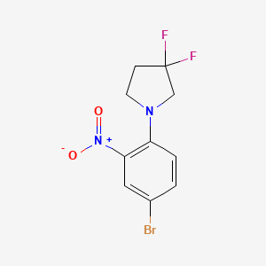 5-Bromo-2-(3,3-difluoropyrrolidin-1-yl)nitrobenzene - 1644453-92-8