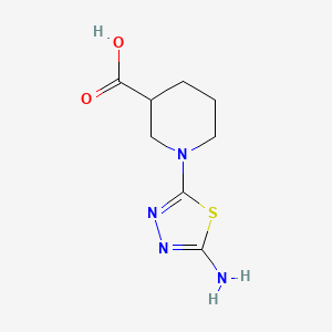 1-(5-Amino-1,3,4-thiadiazol-2-yl)piperidine-3-carboxylic acid - 2108830-91-5