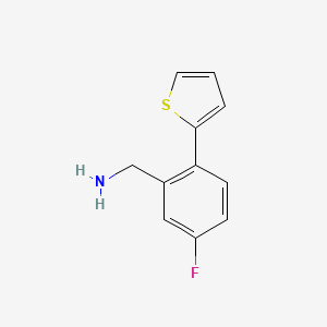 (5-fluoro-2-(thiophen-2-yl)phenyl)methanamine - 1695739-46-8
