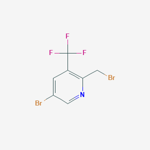 5-Bromo-2-(bromomethyl)-3-(trifluoromethyl)pyridine - 1227585-37-6