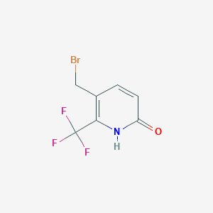 3-Bromomethyl-6-hydroxy-2-(trifluoromethyl)pyridine - 1227571-91-6