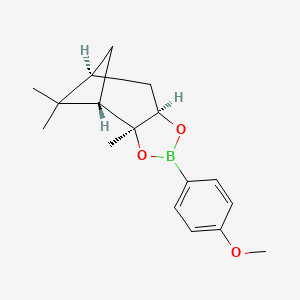 (3aS,4S,6S,7aR)-2-(4-Methoxyphenyl)-3a,5,5-trimethylhexahydro-4,6-methanobenzo[d][1,3,2]dioxaborole - 1258238-86-6