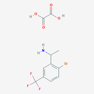 1-[2-Bromo-5-(trifluoromethyl)phenyl]ethan-1-amine oxalate - 2205384-01-4