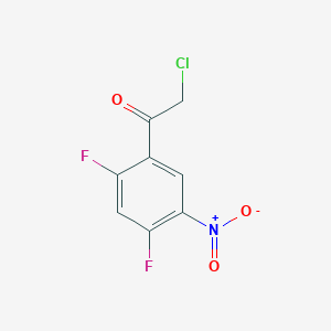2',4'-Difluoro-5'-nitrophenacyl chloride - 1803827-66-8