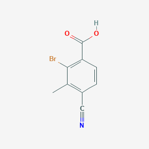 2-Bromo-4-cyano-3-methylbenzoic acid - 1805102-02-6