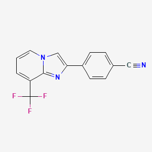 4-[8-(Trifluoromethyl)imidazo[1,2-a]pyridin-2-yl]benzonitrile - 1980053-08-4