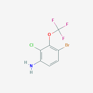 4-Bromo-2-chloro-3-(trifluoromethoxy)aniline - 1804384-26-6