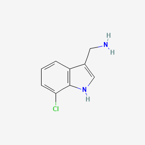 (7-chloro-1H-indol-3-yl)methanamine - 887581-96-6