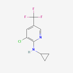 3-chloro-N-cyclopropyl-5-(trifluoromethyl)pyridin-2-amine - 1031619-96-1