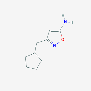 3-(Cyclopentylmethyl)-1,2-oxazol-5-amine - 794566-79-3