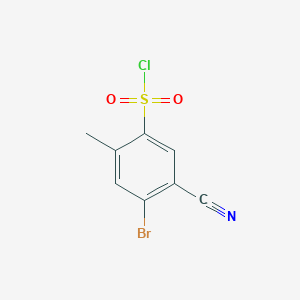 4-Bromo-5-cyano-2-methylbenzenesulfonyl chloride - 1807165-20-3