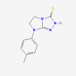 7-(4-methylphenyl)-6,7-dihydro-5H-imidazo[2,1-c][1,2,4]triazole-3-thiol - 168640-47-9